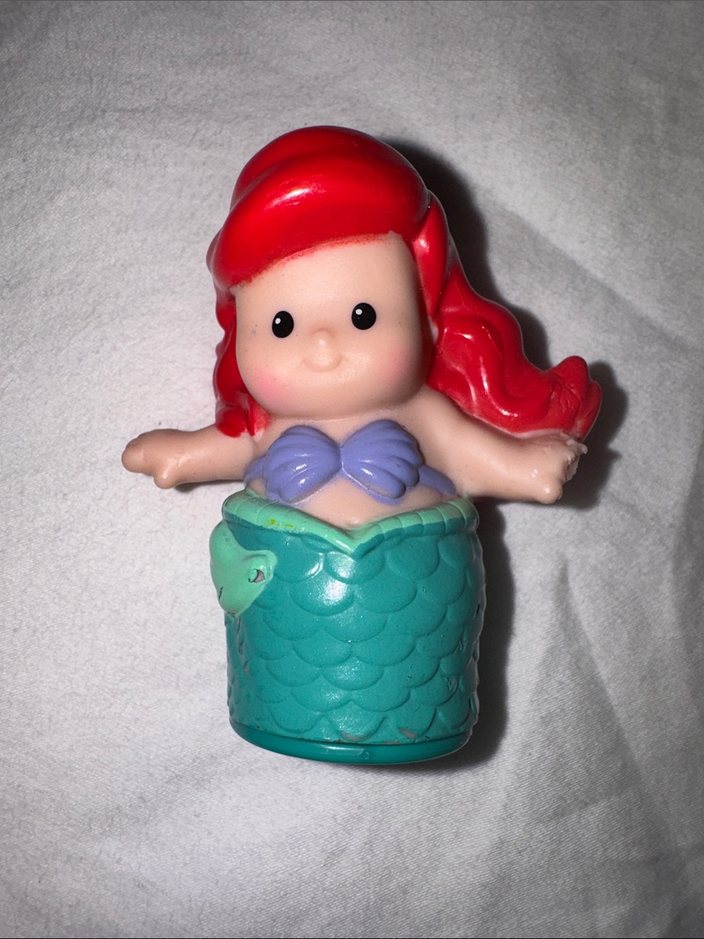 Fisher Price Disney Ariel Mermaid Little People Figurine - Teal Tail & Purple